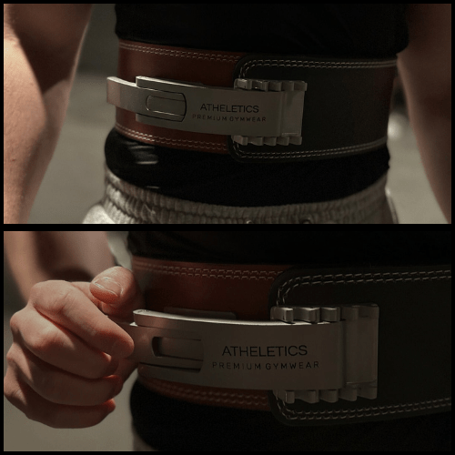 Atheletics Lever Belt with Chain Buckle Pro - 10mm - Red Flame Fade