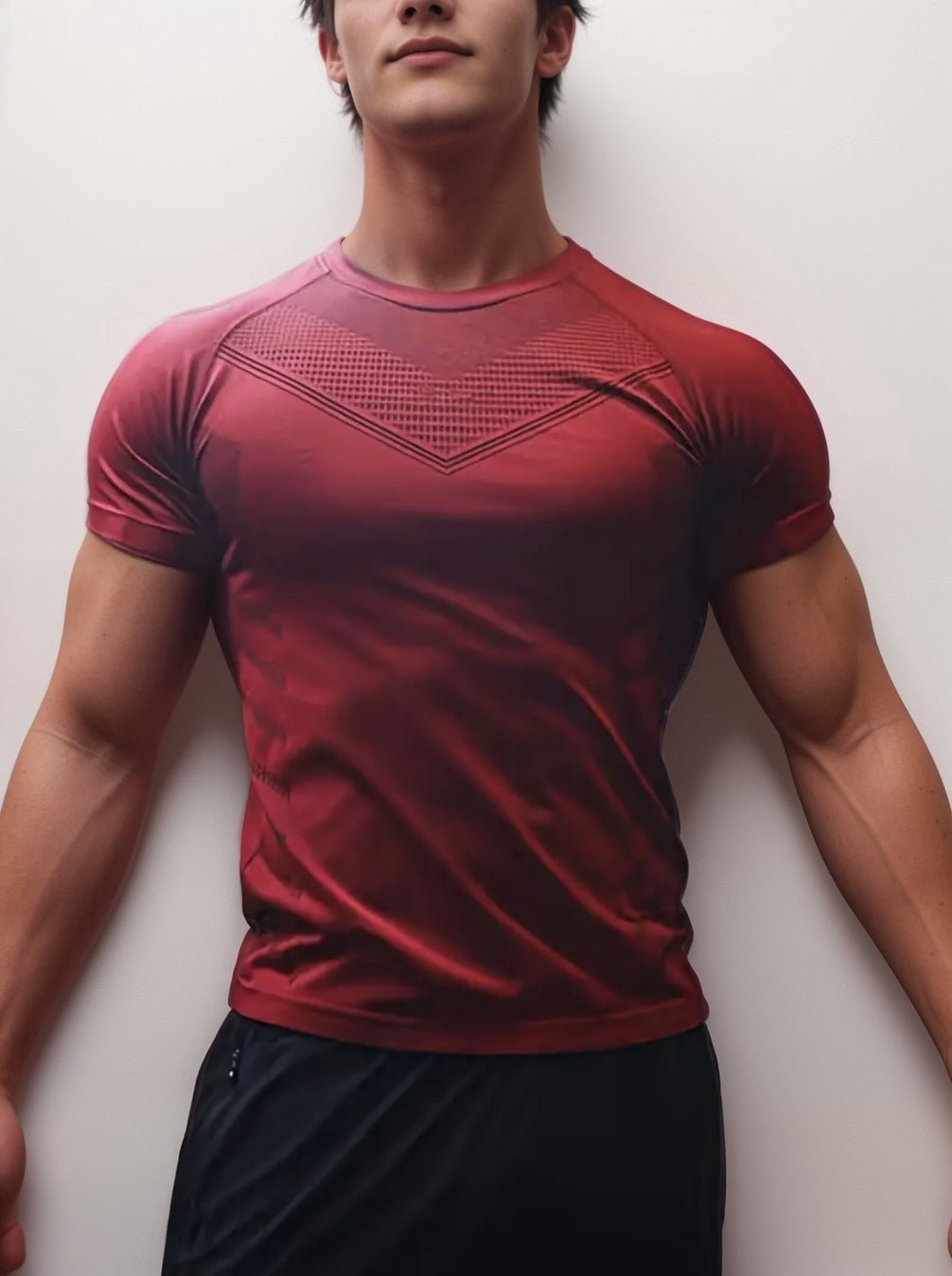 Atheletics Wear Compression Shirt – Red Design