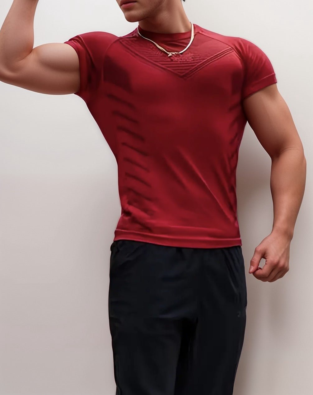 Atheletics Wear Compression Shirt – Red Design