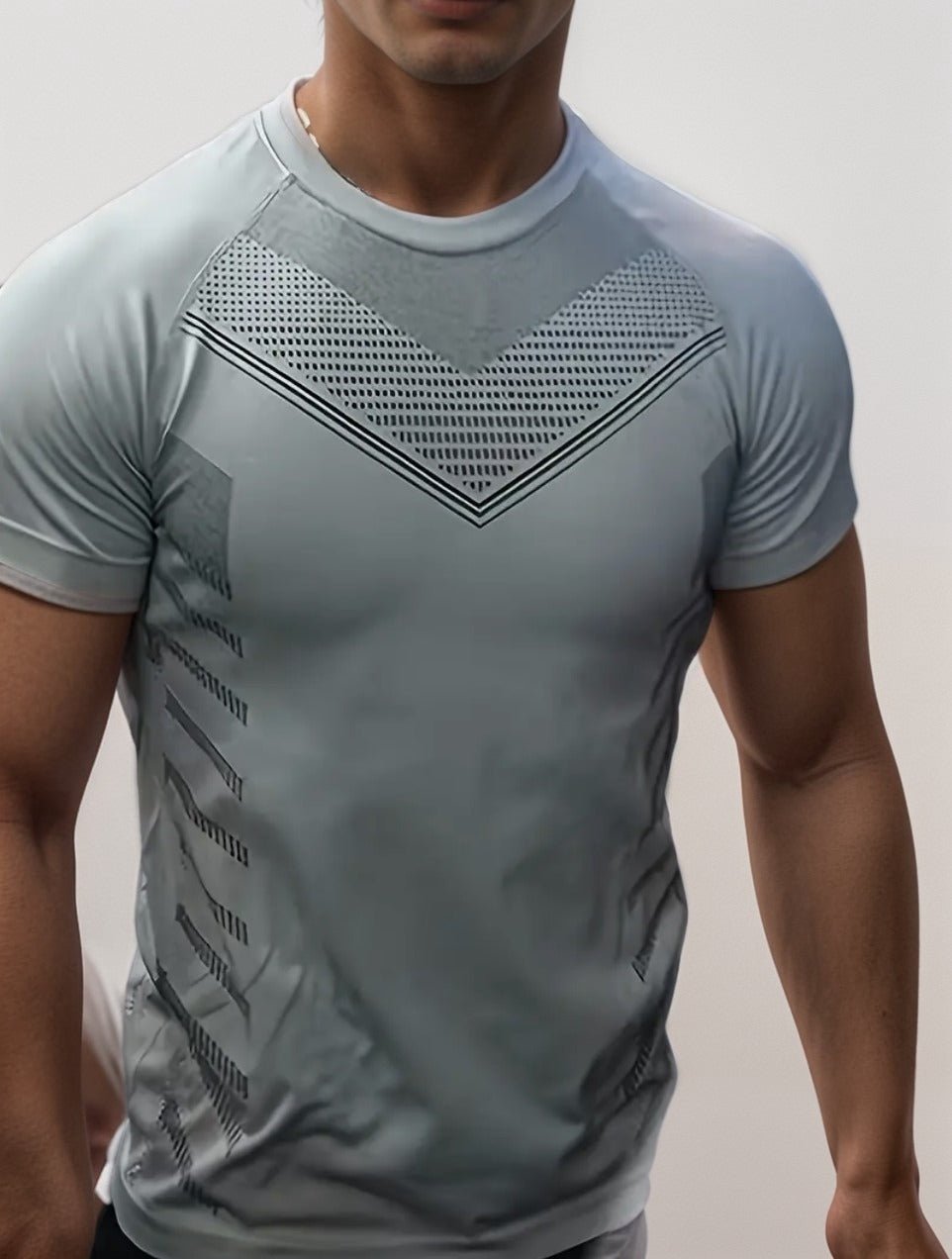 compression t-shirt gym gymwear gray 
